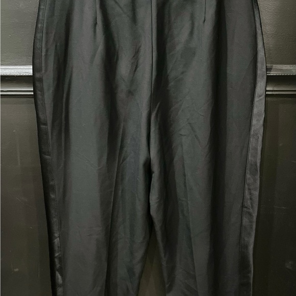 Polo Ralph Lauren Women’s Satin Stripe Wool Crop Pants Size 12 - Picture 5 of 6